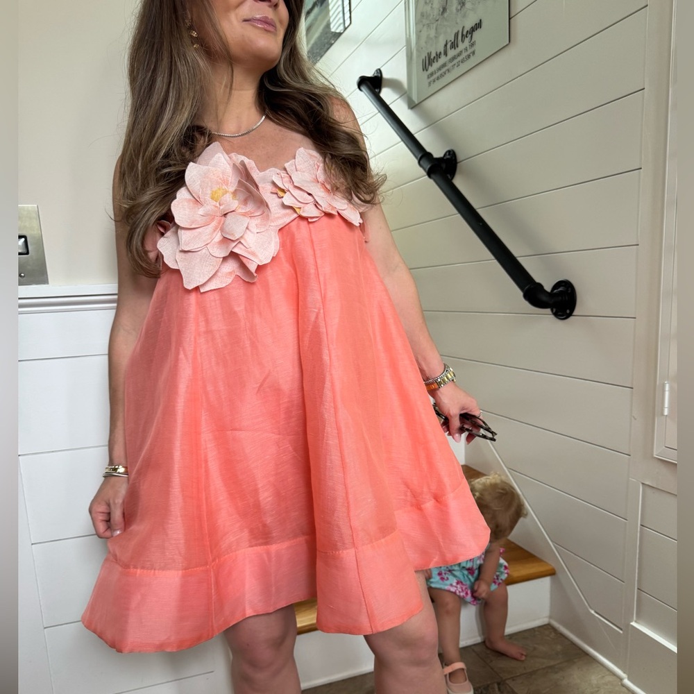 ZIMMERMANN
Natura linen and silk organza minidress